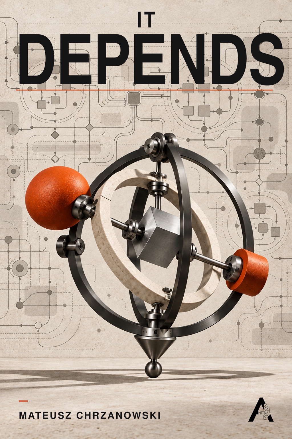 It Depends — original book cover by Mateusz Chrzanowski